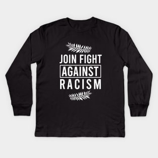 Join fight against racism Kids Long Sleeve T-Shirt